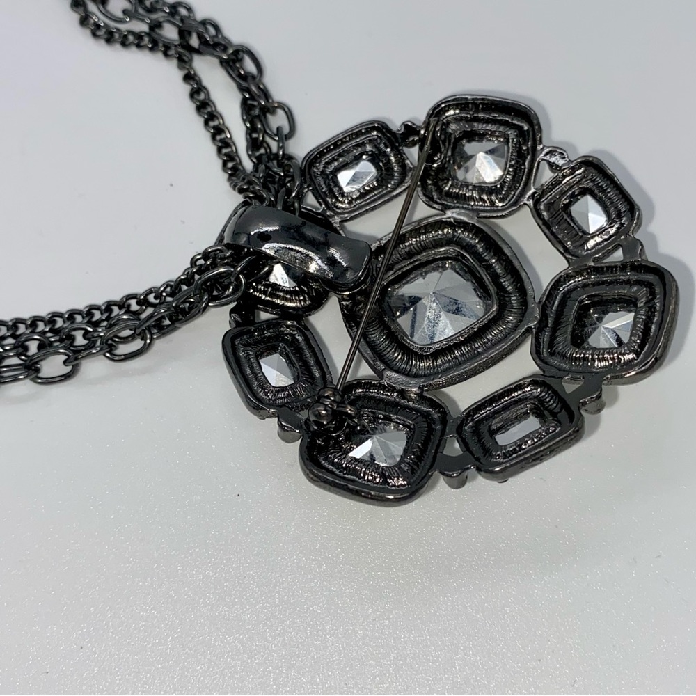CHICO’S Triple Chain Convertible Necklace - Picture 8 of 11